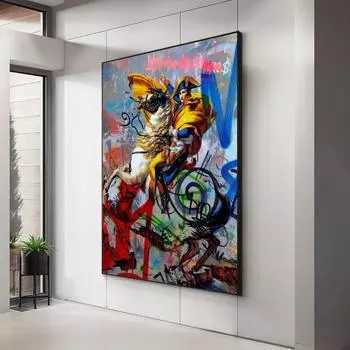 Абстрактное искусство Наполеона, независимость, характер, холст, картины, постеры, принт, настенные художественные картинки для гостиной, Настенный декор, Cuadros 21x30cm No Frame