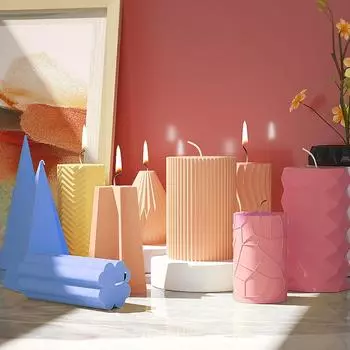 Абстрактное искусство, несколько стилей, ручная работа, силиконовая форма для ароматерапевтических свечей, декоративный нестандартный дизайн, креативные аксессуары