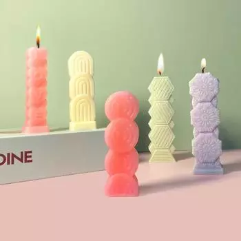 Абстрактное искусство Подарки Ремесло Сделай Сам Ароматерапия Свеча Форма Ручной Работы День Святого Валентина Украшение Силиконовые Декоративные Аксессуары