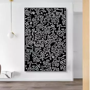 Абстрактное искусство поп-простая картина маслом граффити современный домашний фон настенный художественный постер с принтом спальня гостиная 21cm30cm NoFrame