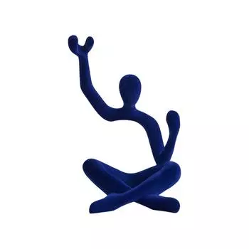 Абстрактное искусство Высококлассная легкая роскошь Гостиная Винный шкаф Ресторан Смоляные украшения Декоративная смоляная винная полка Украшения Подарок на новоселье One Size синий