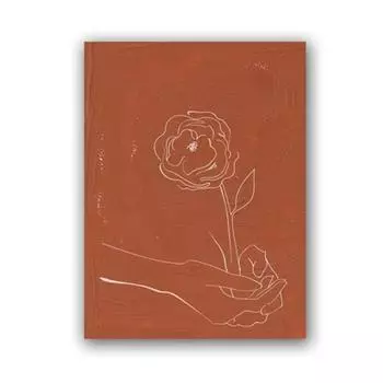 Абстрактное настенное искусство цвета жженого апельсина, холст, живопись, терракотовый, радужный, минималистичные постеры с рисунком одной линией, бохо домашний декор 21cm30cm NoFrame