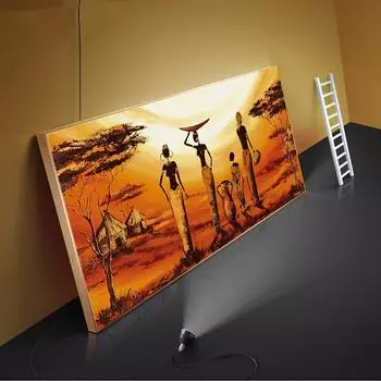 Абстрактные африканские женские картины на холсте на стене, плакат и принты Cuadros, современная настенная художественная картина для гостиной, домашний декор 21*30cm