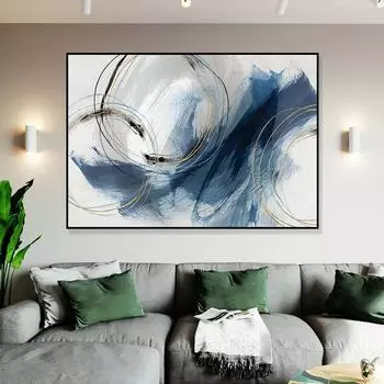 Абстрактные чернила и стирка, многоцветные бумажные плакаты, живопись и печать на холсте, настенное искусство, современные HD-фото для комнаты, домашний декор 21x30cm No Framed