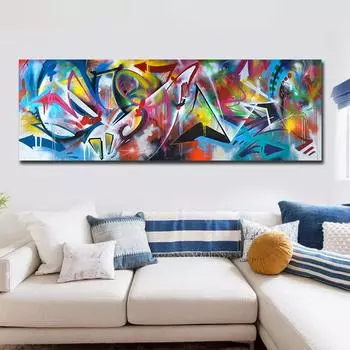 Абстрактные цвета, холст, постер, синий и желтый, настенная живопись, спальня, настенный принт, современное искусство, напечатанный без рамки 20cm40cm NoFrame