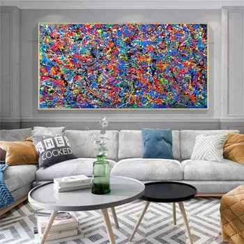 Абстрактные цветные линии на холсте, рисование плакатов и печать современных настенных художественных картин на стене в гостиной 20cm40cm NoFrame