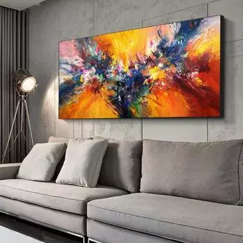 Абстрактные цветочные постеры и принты, креативные картины на холсте, настенные картины для офиса, гостиной, украшения дома 30x45 cm No Frame