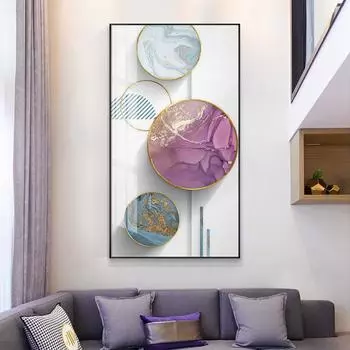 Абстрактные геометрические картины на холсте, постеры и принты, мраморные настенные художественные картины для гостиной, спальни, прохода, домашний деко 21*30cm