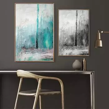 Абстрактные холсты, плакаты и принты, зеленые, серые мраморные принты, скандинавские настенные художественные агатовые картины для декора гостиной 21cm30cm NoFrame