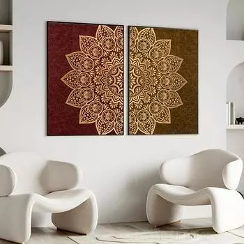 Абстрактные художественные постеры с мандалой, картина на холсте, настенная печать, космический декор для йоги, HD-изображения для гостиной в стиле бохо, дома, спальни, безрамное 21x30cm No Framed