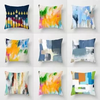 Абстрактные красочные граффити наволочка для автомобиля украшения для офиса гостиной дивана для дома наволочка 40x40cm