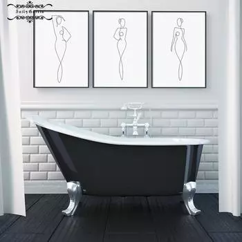 Абстрактные минималистичные линии, постеры и принты для тела девушки, скандинавские настенные художественные картины на холсте, картины для гостиной, современный домашний декор 21*30cm