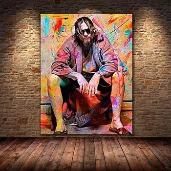 Абстрактные поп-граффити, художественные картины на холсте, классические постеры с фильмами и принты, настенные художественные картинки для украшения гостиной, Куадрос 21x30 No Frame