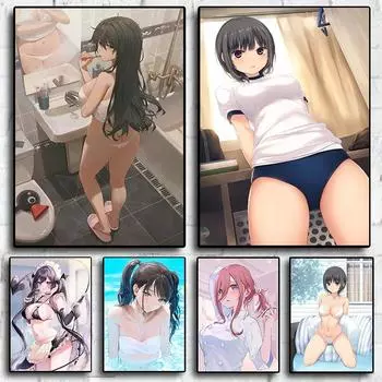 Абстрактные постеры Сексуальная обнаженная женщина Боди-арт Холст Картина Взрослые Настенная живопись Картина Бар Спальня Дом Детская спальня Гостиная Декор 21cm30cm NoFrame