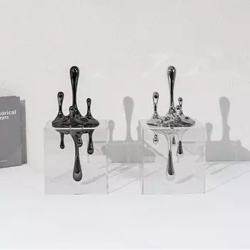 Абстрактные скульптуры в виде капель воды, роскошные украшения для дома, современная комната, кабинет, бар, стол, письменный стол, эстетическое искусство, статуэтка, аксессуары