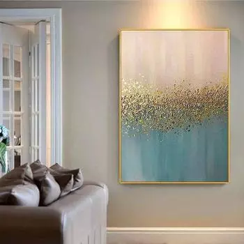 Абстрактные золотые великолепные постеры, настенные художественные картины на холсте, современная гостиная, украшение для дома, эстампы, картины, настенные постеры 21x30cm No Frame