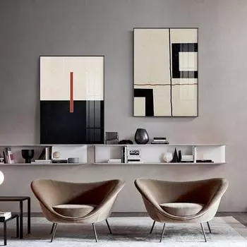 Абстрактный минималистичный стиль, цветная экспресс-картина на холсте, постеры, принты, настенные художественные картины для гостиной, спальни, прохода, студии 21cm30cm NoFrame