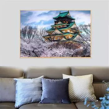 Абстрактный Забавный Плакат Холст Картина Легкомысленный Розовый Стиль Дети Украшения Фестиваль Цветения Вишни Висит Настенное Искусство Куадрос 21cm30cm NoFrame