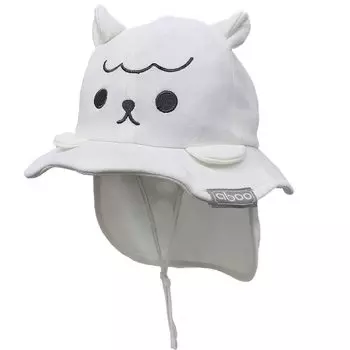 Abu Baby Cute With Head and Comes with a Adjustable Baby Sun Shade [aboo] Hat, Hat, Ears, Tail, Size, Long-lasting, Animal, Gift, (Alpaca)