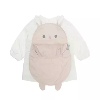 Abu Длинный рукав Еда Розовый Детская Вода С Мягким Коленом Длинный Удобный для Детей Собирается Для Выхода [aboo] Фартук, Кролик, Еда, Репеллент, Карманы, Ткань,