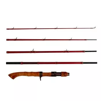 Abu Garcia Conolon Bass Trout Catfish Old Fishing Rod Gun Grip Mobile CNLC-605M Multi-piece красный