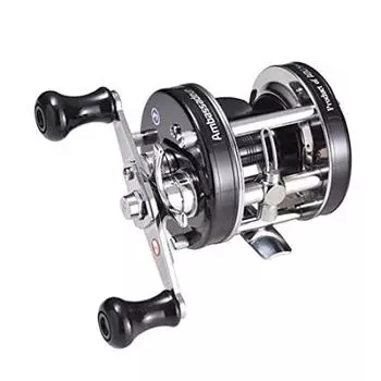 AbuGarcia Ambassador 5601CA Factory Tune Black Left Hand Clutch Type Double Hand Bass Snakehead Catfish Top Water Round Reel (Посол) чёрный