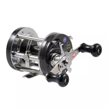 AbuGarcia Ambassador 6501C Factory Tune Black Left Hand Double Hand Bass Snakehead Catfish Top Water Round Reel (Посол) чёрный