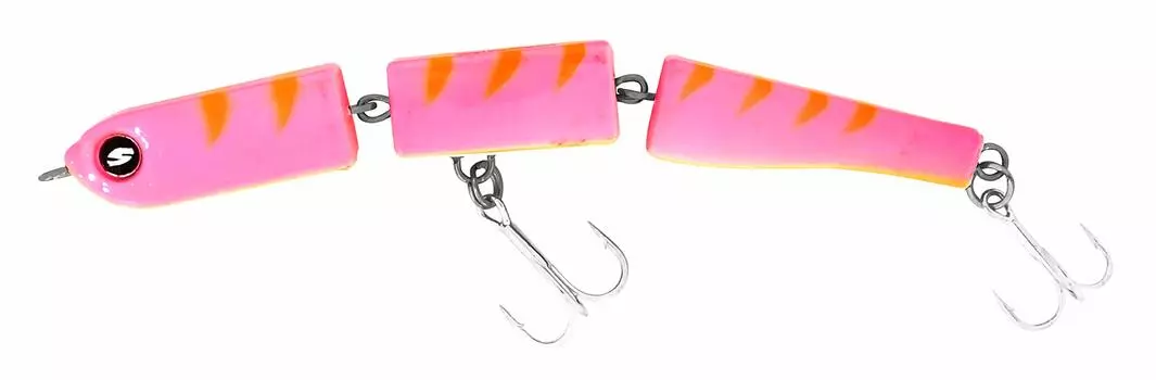AbuGarcia Godron Pink Gigo Orange Berry Drumstick Seabass 100mm/7.7g SSGDRN100MM7.7G-PKGOB