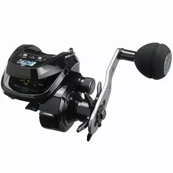 AbuGarcia MAX DLC BG с большим экраном, цифровой счетчик строк, левосторонний, с глубоким желобком, высокая передача, ручка управления, модель HL