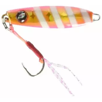AbuGarcia Micro Jig Flat 3g Side Pink Zebra SSMJF3-SDPKZ Metal Jig Small Metal Jig