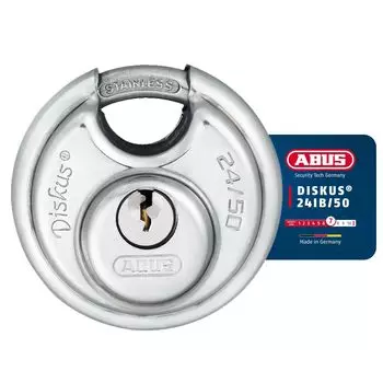 ABUS Discus stainless steel lock 24IB 50mm 3 keys 24IB/50