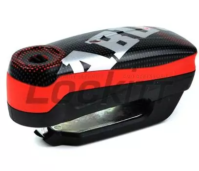 ABUS Motorcycle Disc Lock Pixel Red Detect 7000RS1 (Detecto7000 RS1)