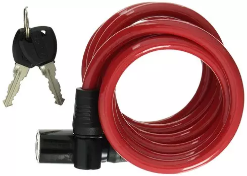 ABUS Надежный немецкий бренд на протяжении 100 лет Велосипедный замок с тросом Тип циферблата Доступно в 3 цветах Легкий Уровень безопасности 2 STAR 4508C 150 см Японский красный