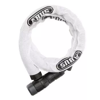 ABUS Надежный немецкий бренд на протяжении 100 лет Велосипедный ключ с бронированным тросовым замком Доступно в 3 цветах Велосипедный ключ для шоссейного велосипеда MICRO FLEX 6615K 120 см, подлинный белый