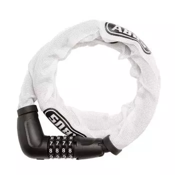 ABUS Надежный немецкий бренд на протяжении 100 лет Велосипедный ключ Замок с бронированным тросом Тип циферблата Доступно в 3 цветах Уровень безопасности 5 TRESOR FLEX 6615C 120 см белый