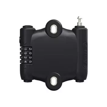 ABUS велосипедный ключ-проводной замок с циферблатом, совместимый со шлемом, безопасность SPORTFLEX 2504, японская защита от кражи 90 см/120 см [подлинный продукт] чёрный