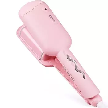 ABVOT U Wave Iron 32 мм Flower Season Curling Iron Curl 2024 Новая модель Напоминание о щипцах для завивки волос 40 миллионов отрицательных ионов в корейском стиле для завивки волос