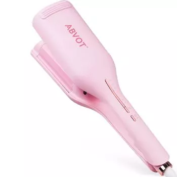 ABVOT U Wave Iron 36 мм Flower Season Curling Iron Curl 2024 Новая модель Напоминание щипцы для завивки 60 миллионов отрицательных ионов Корейский стиль завивки