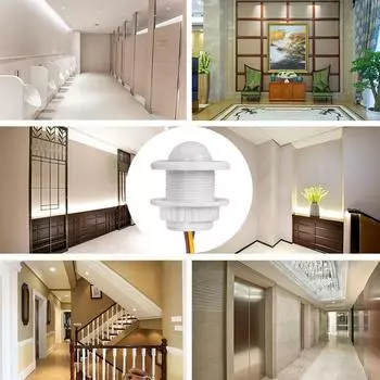 AC110-240V DC12-24V Автоматический датчик света LED PIR инфракрасный датчик движения обнаружение ночника для внутреннего и наружного использования