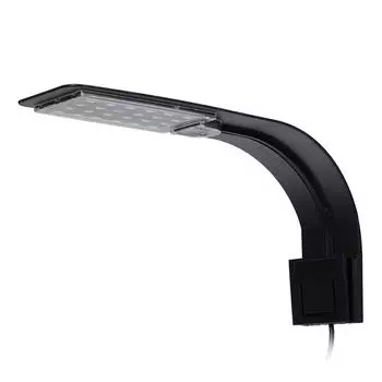 AC220V 10W 24 светодиодный светильник для аквариума с рыбной банкой, белый/синий свет, портативный White/Blue Light -EU чёрный