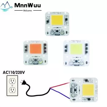 AC220V 110V светодиодный чип 50 Вт 30 Вт 20 Вт COB чип не нужен драйвер светодиодные лампы бусины для прожектора Lampada DIY освещения 110V 20W белый