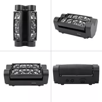 AC90-240V 40W RGBW 7/15 каналов светодиодов сценический светильник с поддержкой DMX512/звука EU Plug
