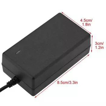 AC 100-240V DC 21V 2A Безопасный зарядный адаптер питания Литий-ионный аккумулятор Зарядное устройство EU Plug us темно серый
