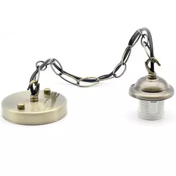 AC 220V винтажная лампа Эдисона с цоколем E27, потолочный светильник, подвесной светильник, держатель для ретро-лампы накаливания для домашнего декора e27 золотой