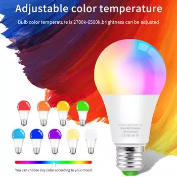AC 85-265V E27 12W 15W 18W Smart Alexa Lamp CozyLife APP WiFi Light Bulb Dimmable Voice Control with Yandex Alice Google Home