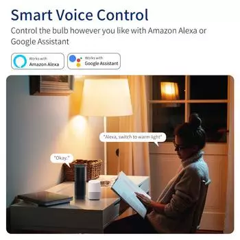 AC 85-265V Tuya Smart WiFi LED Light Bulb E27 12W 15W 18W Alexa Lamp Smart Life APP Управление Google Assisatnt Echo Voice Control Yes