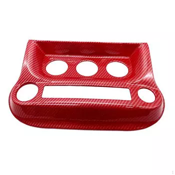 AC Control Panel Trim Cover Accessory Automotive Decorative Air Conditioning красный
