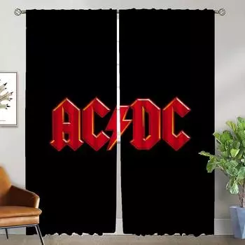 AC&DC Разделительная тюль для спальни Элегантные шторы для комнаты 2 шт. Занавеска для гостиной Украшение на Хэллоуин Домашний интерьер Шторы W50xH70cmx2pcs-CL
