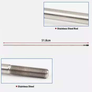 ACA-1800 Комплект регулируемого рычага переключения передач на рулевой колонке для трансмиссии GM TH-200, 200-4R, TH-350, TH-400, 4L60, 4L60E, 4L80E и 700-R4 серебряный