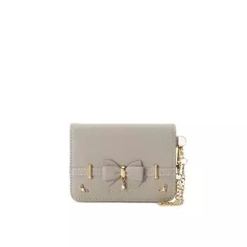 Accent Ribbon Pass Case 00072310260041 Gray [Samantha Vega] Women s